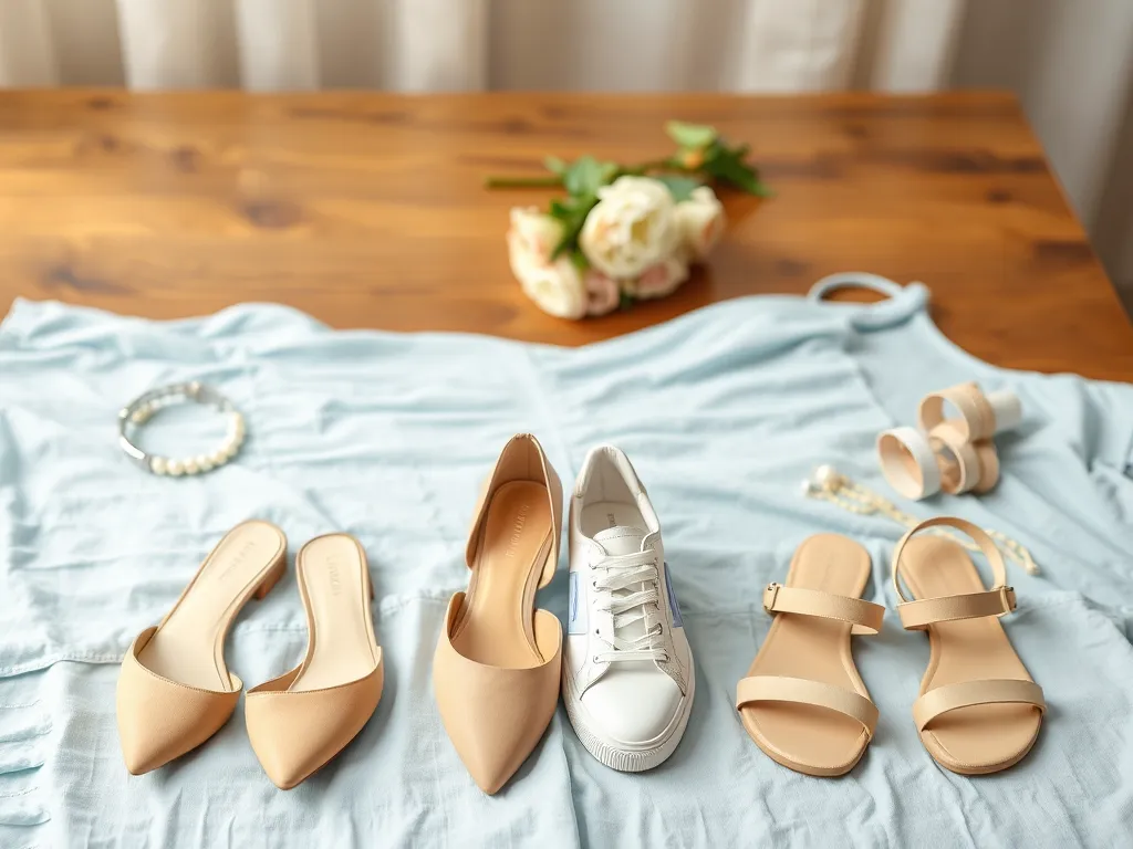 Jakie buty do błękitnej sukienki?