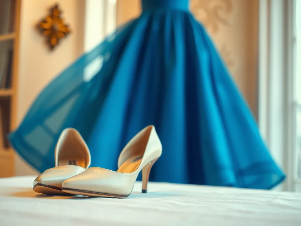 Jakie buty do niebieskiej sukienki?