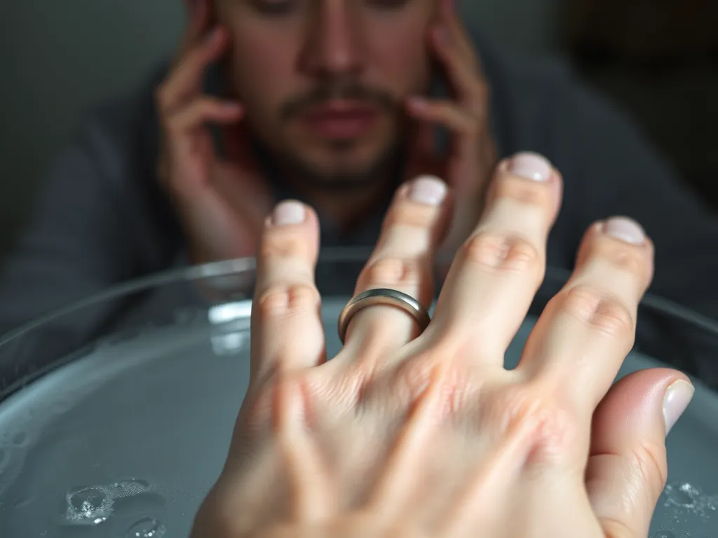 Jak zdjąć pierścionek z bardzo spuchniętego palca?