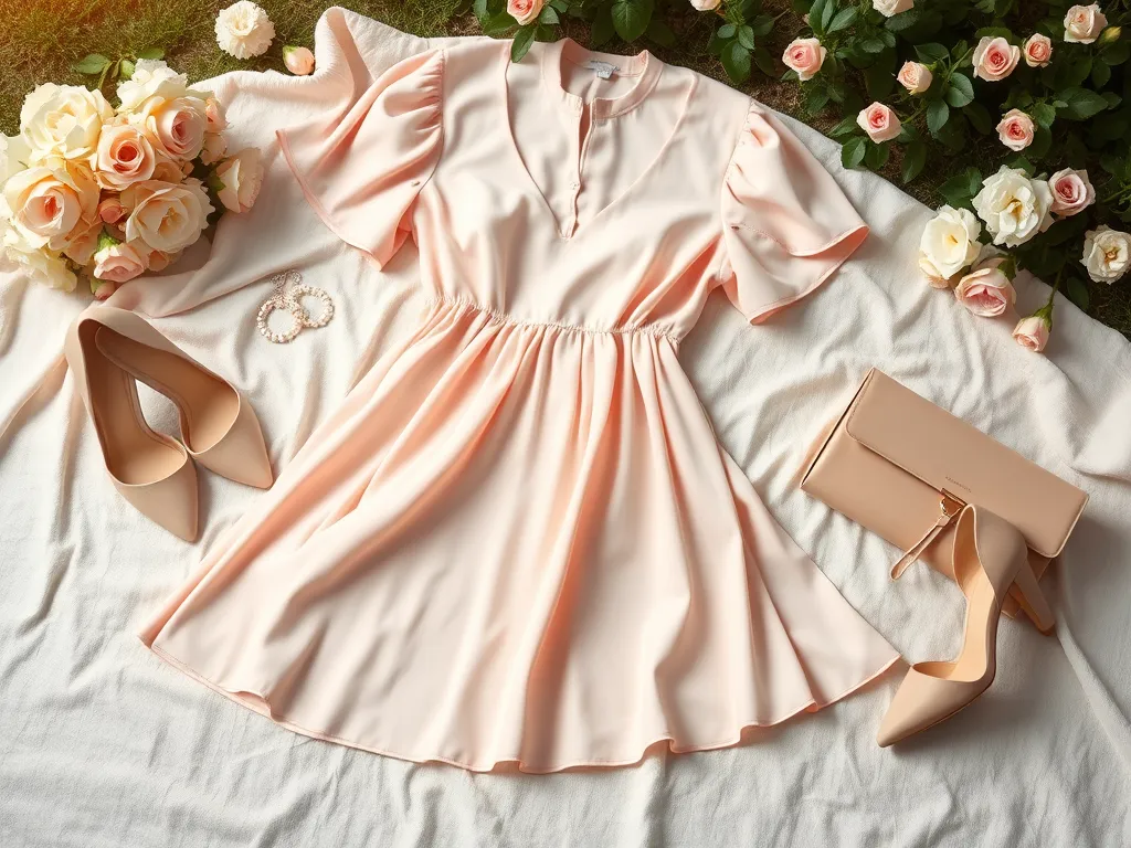 Sukienka pudrowy róż – jakie buty i dodatki na wesele?