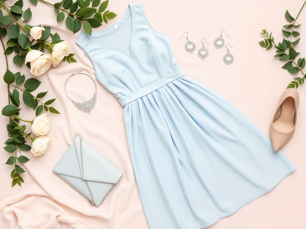 Wesele: stylizacja – jakie dodatki do błękitnej sukienki?